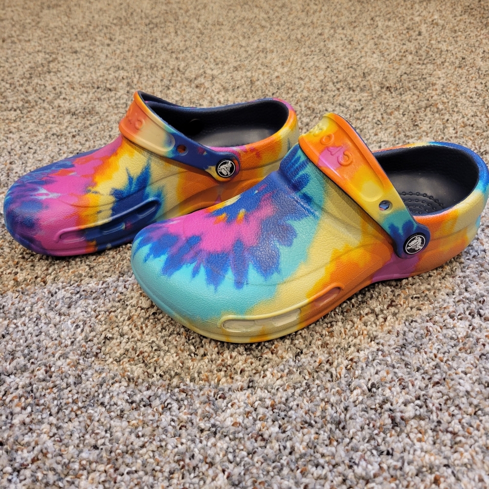 Crocs-Tie Dye barly worn.
